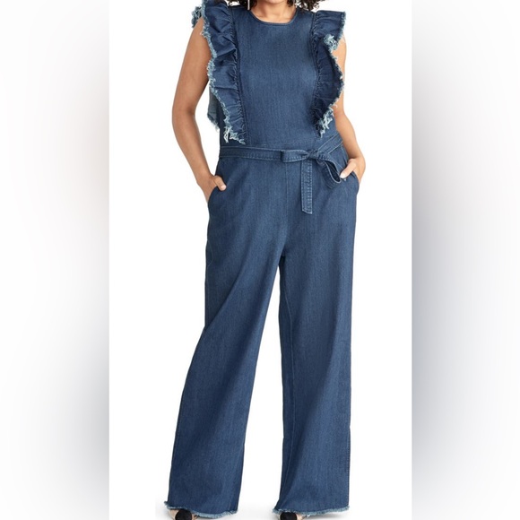 RACHEL * NEW, Never worn
Rachel Roy
Nikita Ruffle
Denim Jumpsuit - Picture 3 of 3